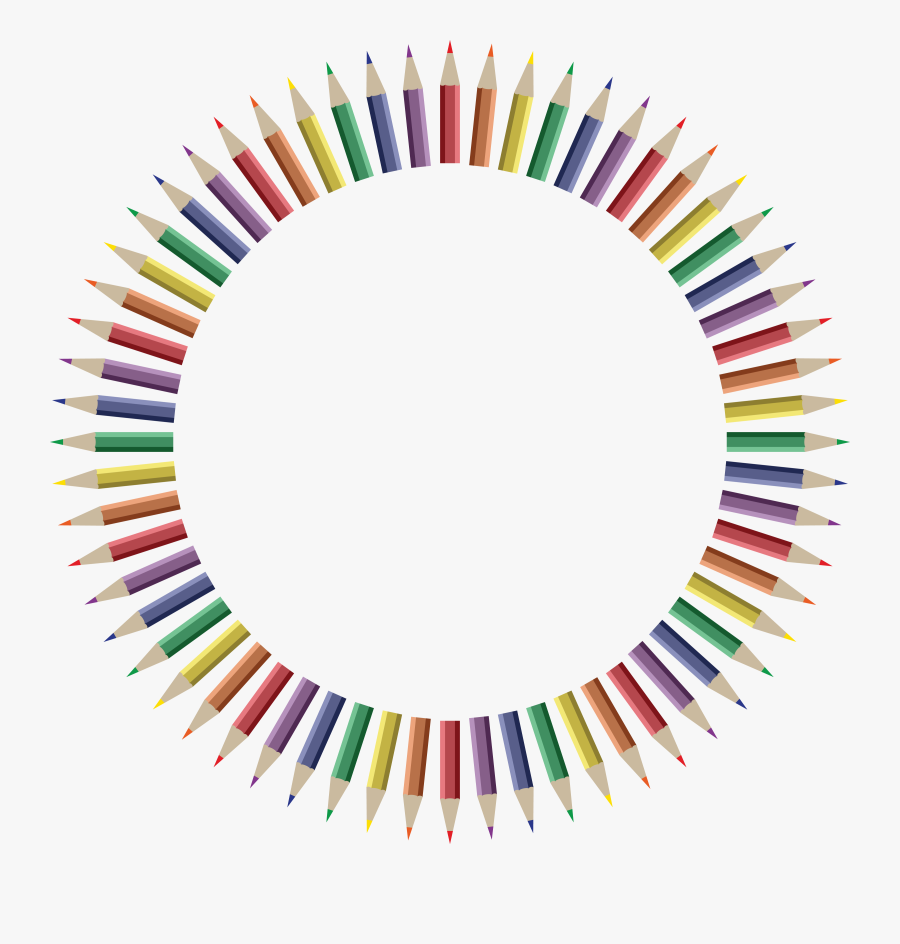 Free Clipart Of A Frame Of Colored Pencils - Sharjah Media City, Transparent Clipart