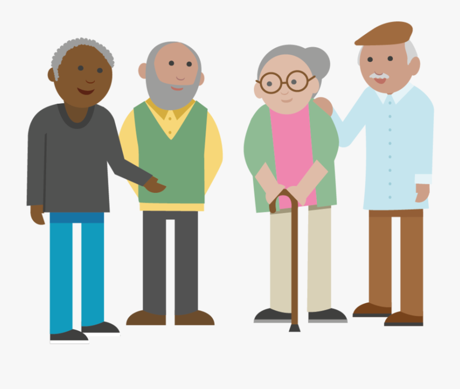 Transparent Older Adults Clipart - Old People Clipart Png, Transparent Clipart