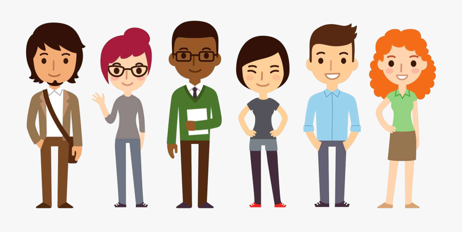 Cartoon Group Of People Png , Png Download - Group Of People Cartoon Png, Transparent Clipart