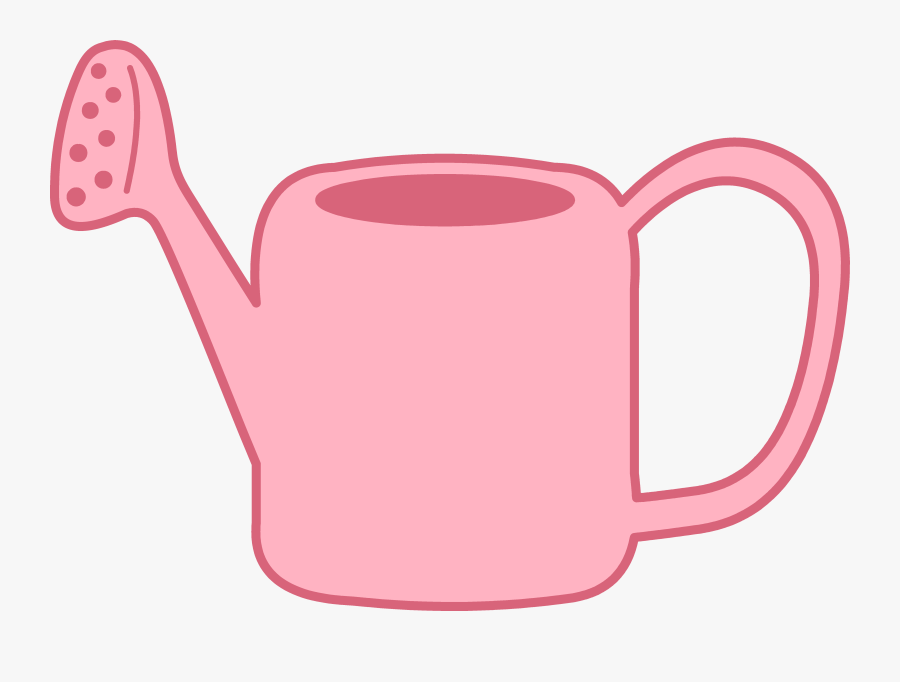 Pink Garden Watering Can - Cute Watering Can Cartoon, Transparent Clipart