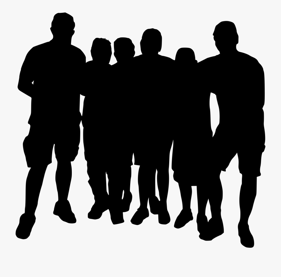 10 Group Photo Silhouette - Group Of Men Silhouette Png, Transparent Clipart