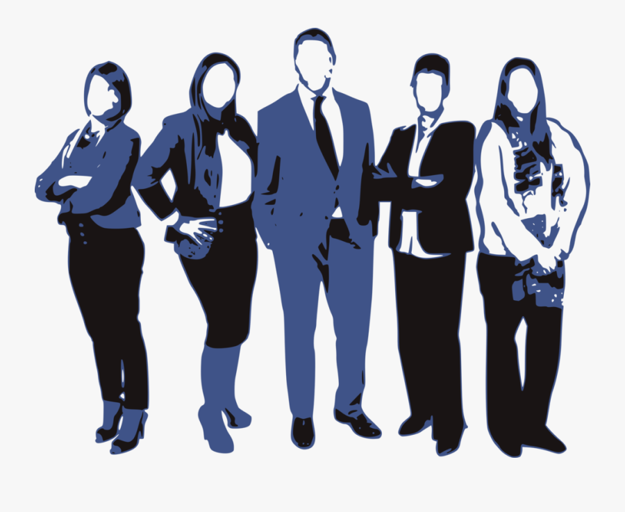 Art,social Group,gentleman - Corporate Employees, Transparent Clipart