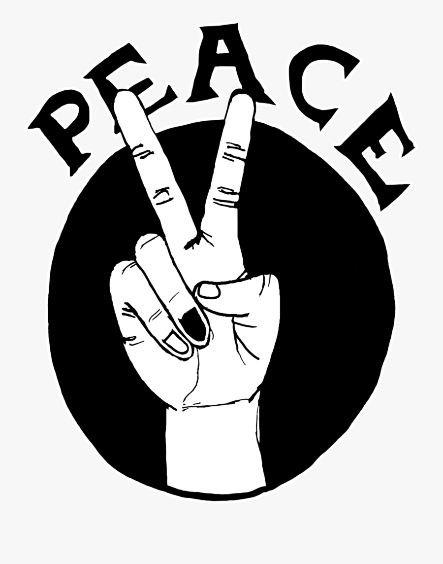 Transparent Peace Hand Png - Illustration, Transparent Clipart