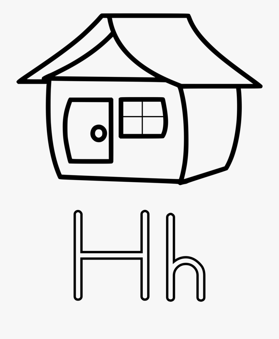 Free Stock Photo - House Cartoon Black And White Png, Transparent Clipart