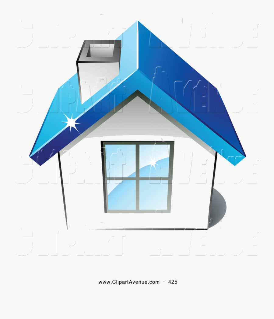 Roof Avenue Clipart Of Little White Home With Big Window - Save Energy Home Png, Transparent Clipart