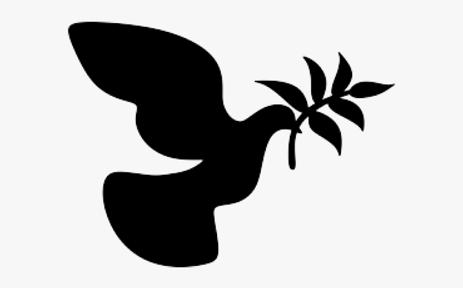 Transparent Dove Clipart Black And White - Transparent Dove Silhouette Png, Transparent Clipart