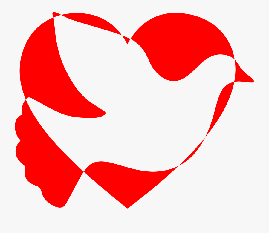 Dove With Heart Clipart , Free Transparent Clipart - ClipartKey