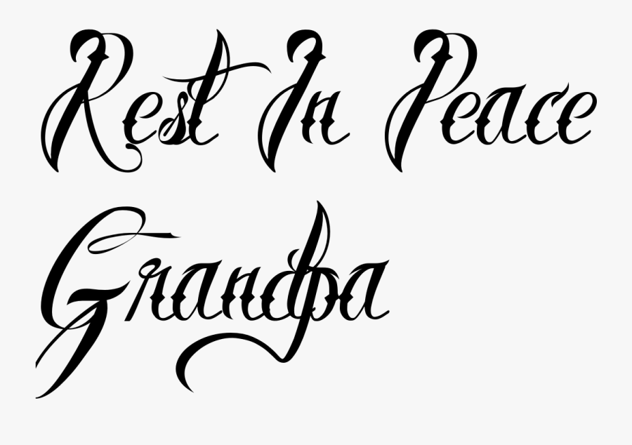 Rest In Peace Png - Rest In Peace Writing, Transparent Clipart