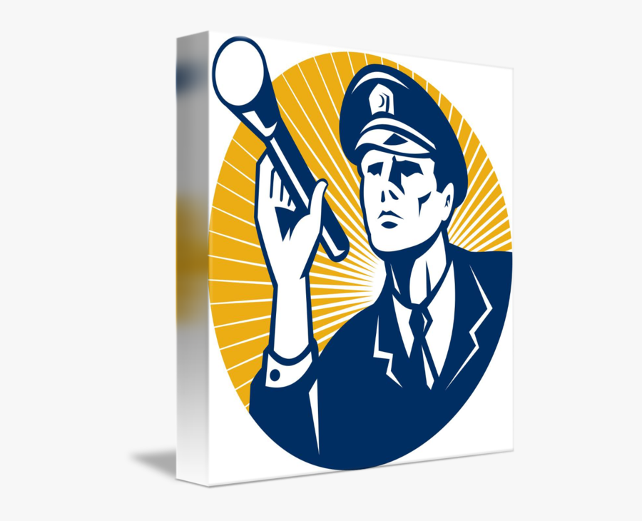 Policeman Security Guard With - Security, Transparent Clipart