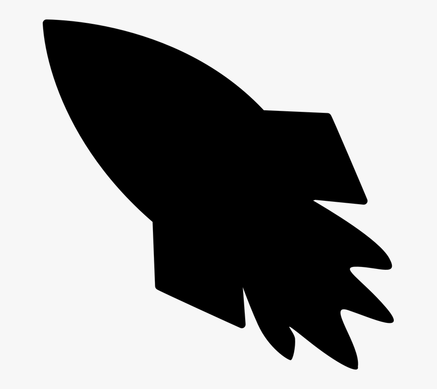 Rocket Ship Clip Art Silhouette, Transparent Clipart