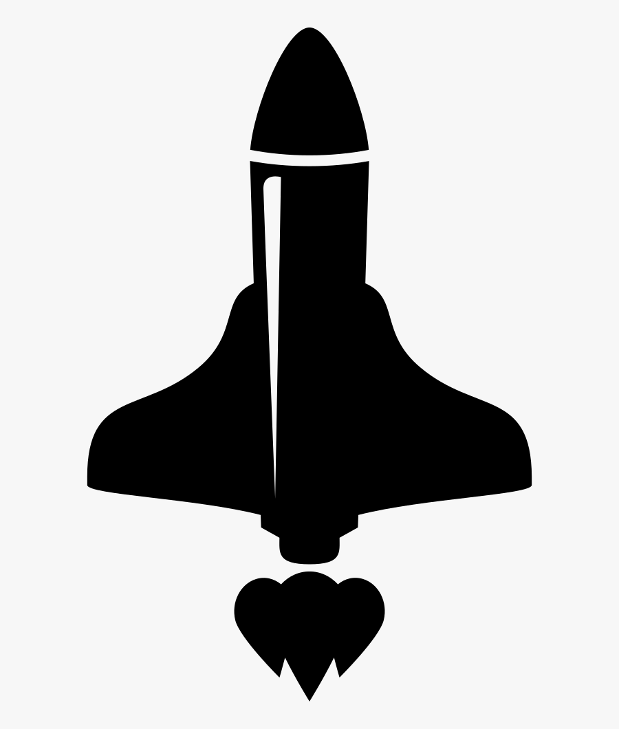Rocket Ship Png - Black Silhouette Rocket Vector, Transparent Clipart