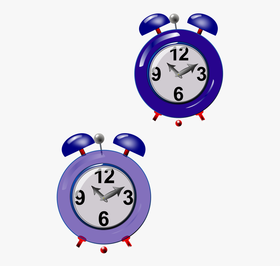 Smiley,alarm Clock,body Jewelry - Two Alarm Clocks Clip Art, Transparent Clipart