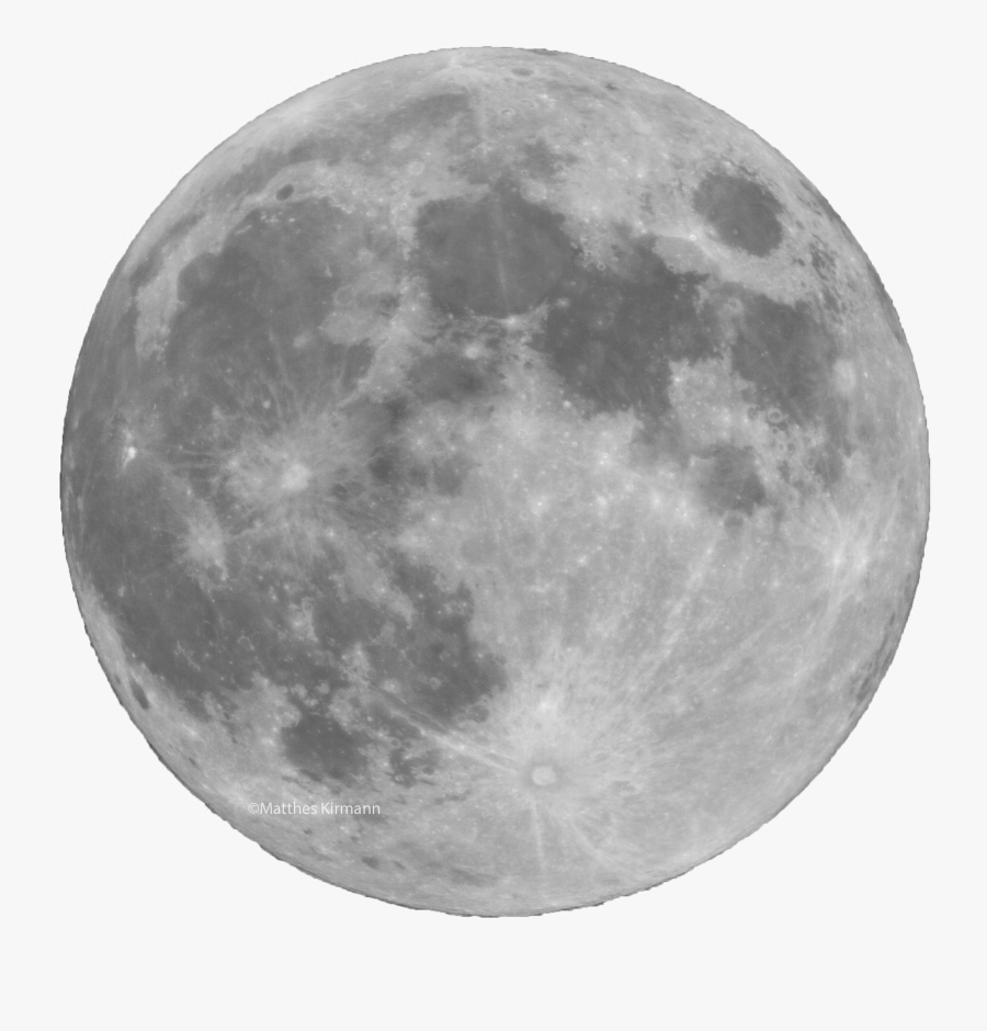 Solar Eclipse Lunar Eclipse Full Moon Lunar Phase - Detailed Full Moon Tattoo, Transparent Clipart