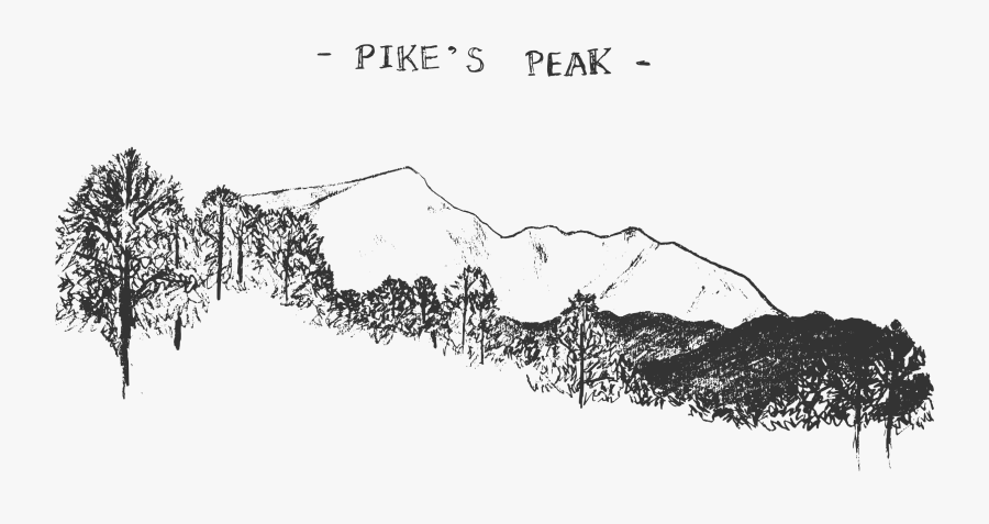 Transparent Mountain Peaks Clipart - Pikes Peak Png, Transparent Clipart