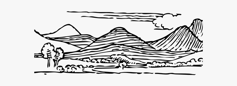 Mountain Range Clip Art, Transparent Clipart