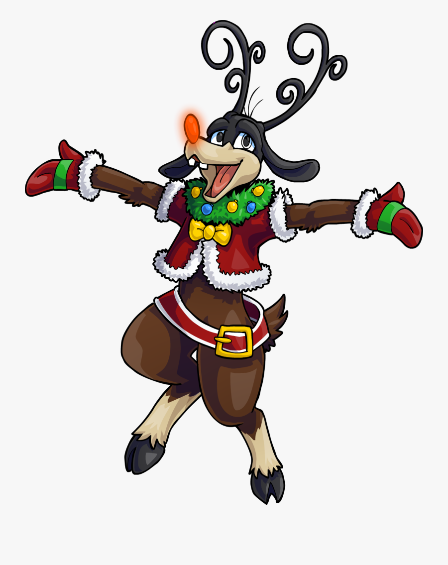 Christmas Town Goofy By Kristkc - Kingdom Hearts Christmas Town Goofy, Transparent Clipart
