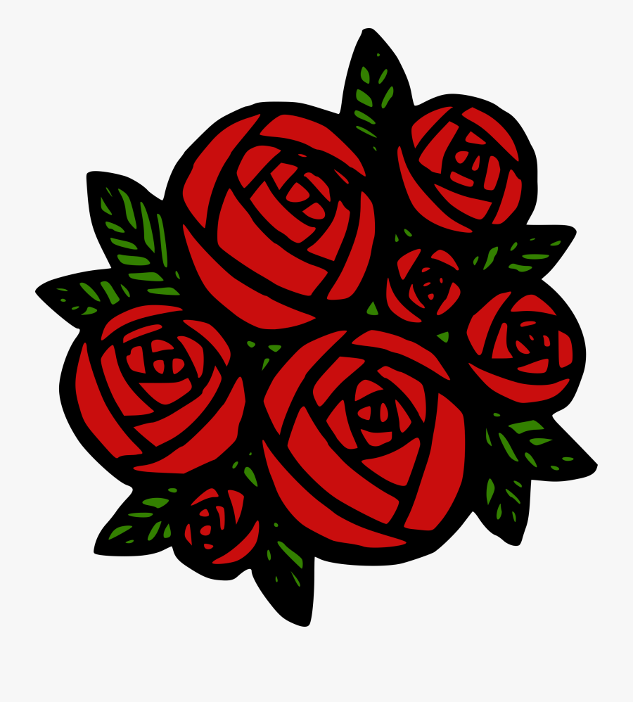 Bunch Of Red Roses - Bunch Of Roses Clip Art, Transparent Clipart
