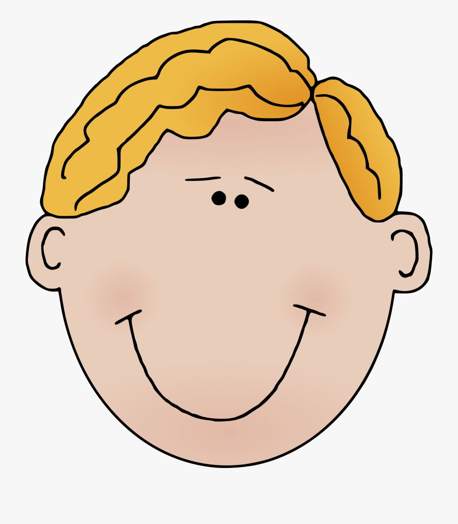 Happy Cartoon Man Svg Clip Arts - Kid Smiling Clipart, Transparent Clipart