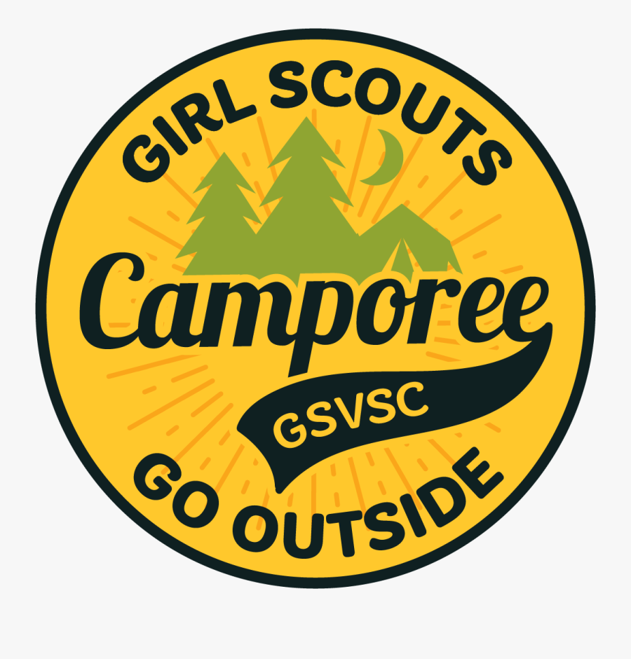 Girl Scouts Go Outside Camporee Patch Take, Transparent Clipart