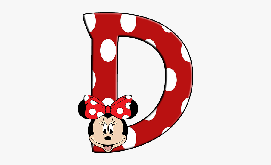 Alphabet Letter Clip Art - Minnie Mouse Letter D, Transparent Clipart