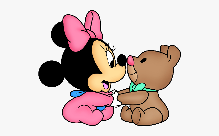 Disney Baby Minnie Mouse Cartoon Png Clip Art Images - Disney Minnie Mouse Bebe, Transparent Clipart