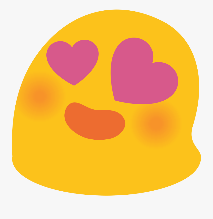 Emoji Double Heart Png - Google Heart Eyes Emoji, Transparent Clipart