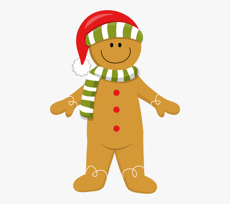 Gingerbread Clipart Christmas Man - Clip Art Gingerbread Man Christmas, Transparent Clipart