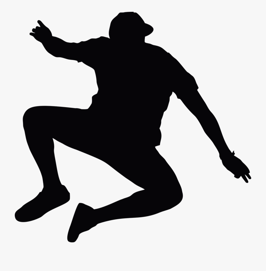 Jumping Man Silhouette - People Silhouette Png Jump, Transparent Clipart