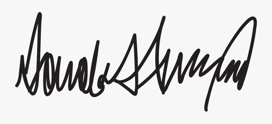 Donald Trump Signature Png, Transparent Clipart