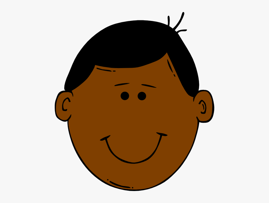 Brown Man Clip Art At Clker - Black And White Clipart Face , Free ...