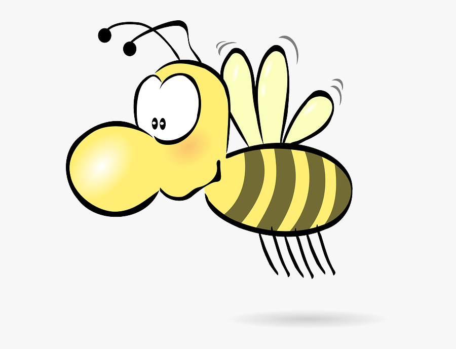 Text,artwork,yellow - Cartoon Bees Transparent Background, Transparent Clipart