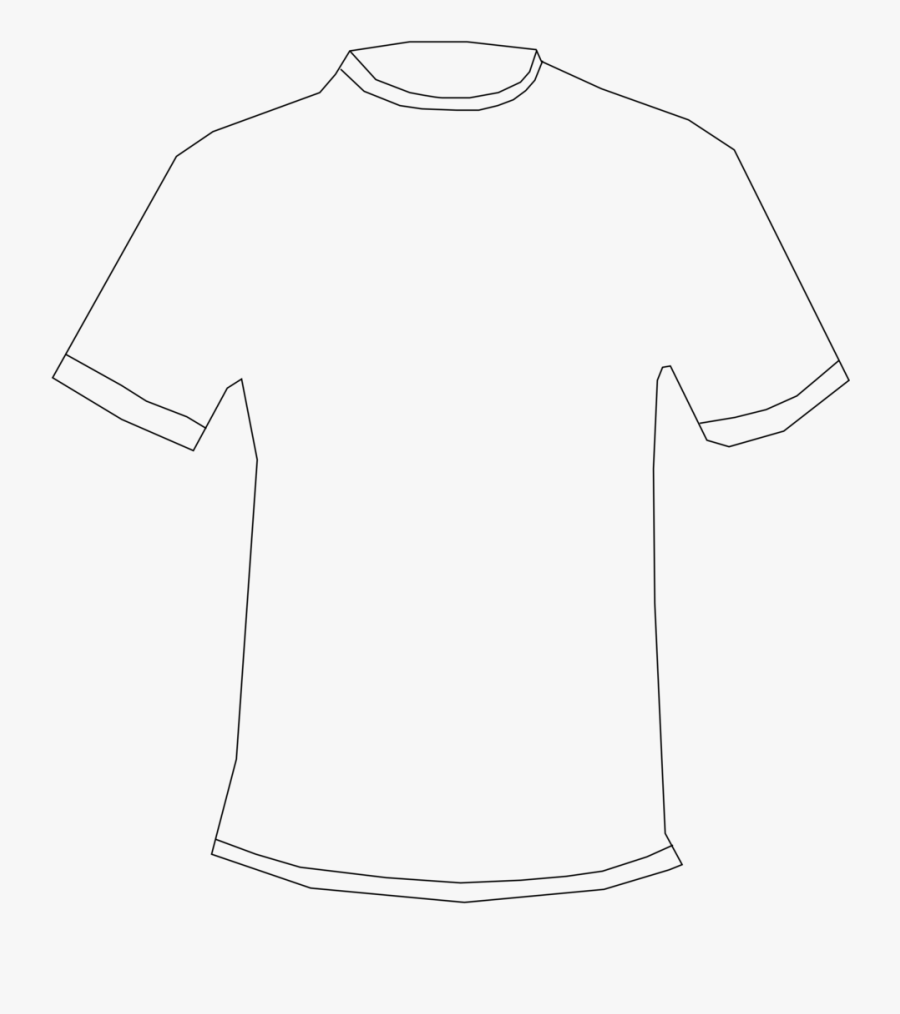 Transparent T-shirt Clipart - T Shirt Template No Background, Transparent Clipart