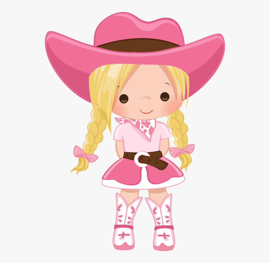 Cute Cowgirl Clipart, Transparent Clipart