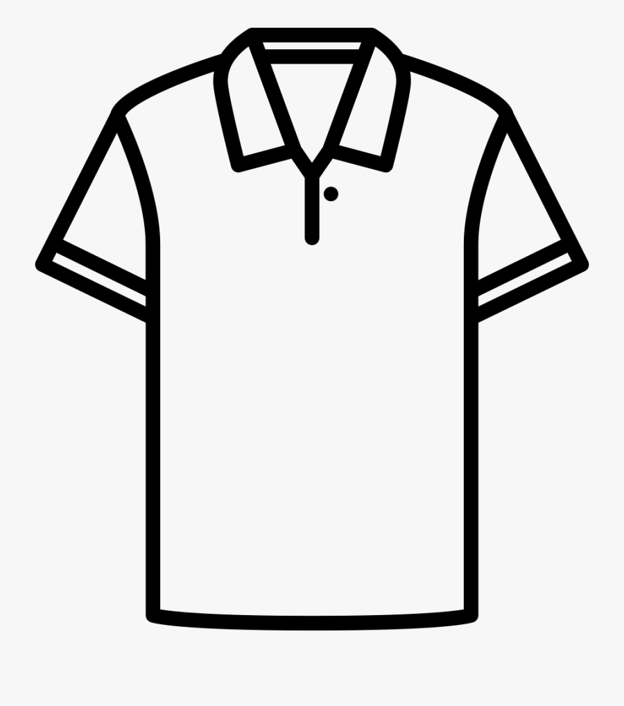 T Shirt Outline Drawing - Polo Shirt Clipart Png, Transparent Clipart