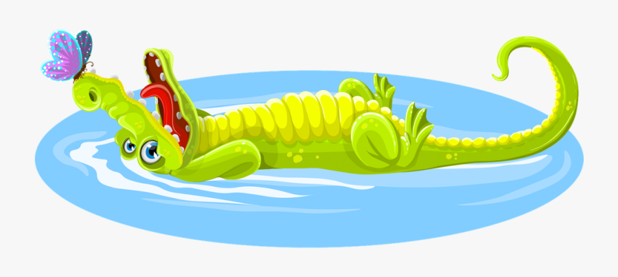 Clipart Crocodile With A Basketball In Its Mouth - Story Of The Crocodile, Transparent Clipart