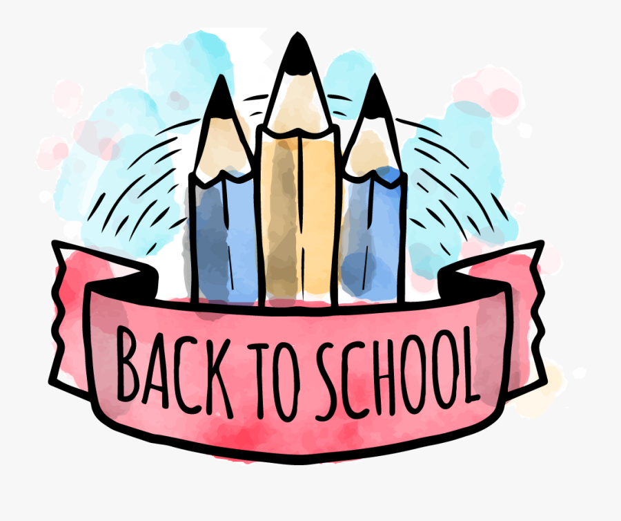 2019-2020 Back To School Information - First Day Of School Watercolor, Transparent Clipart