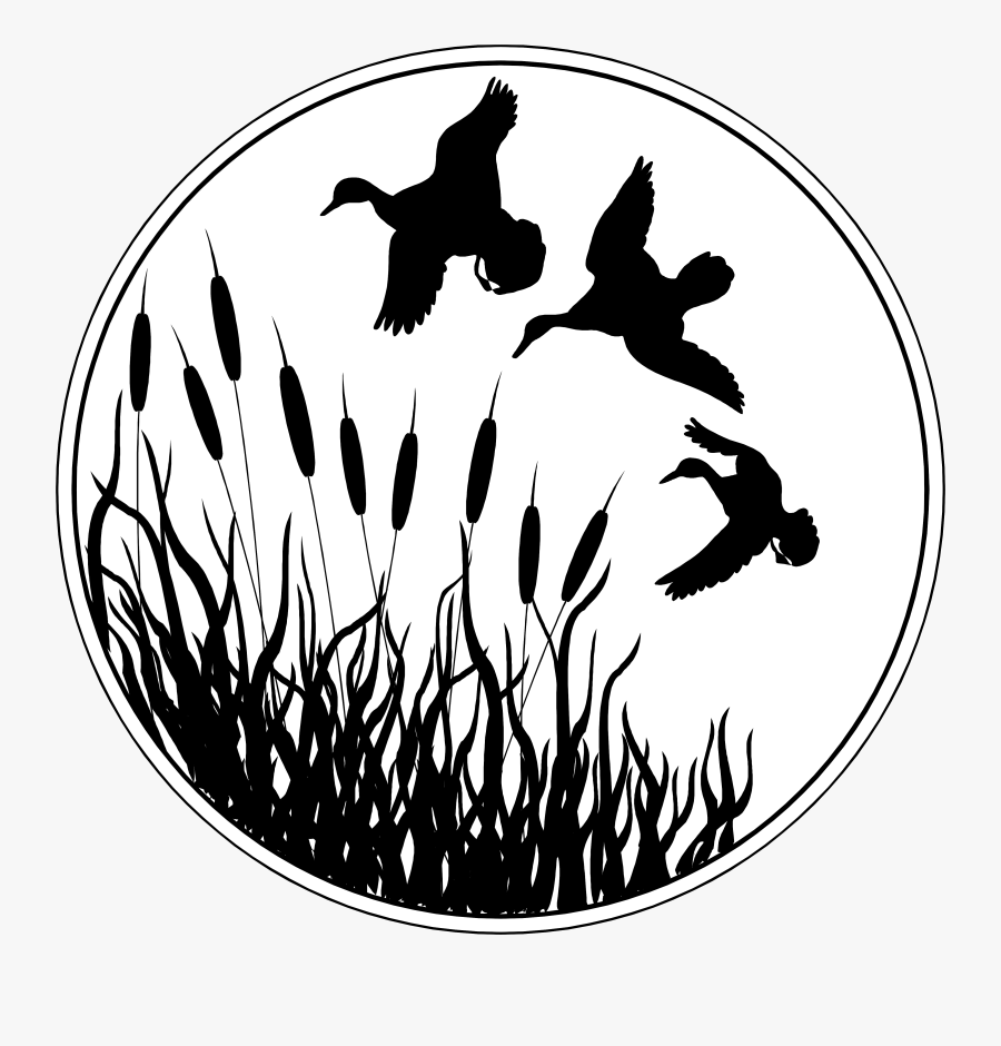 Duck Deer Waterfowl Hunting Clip Art - Ducks Flying Black And White, Transparent Clipart