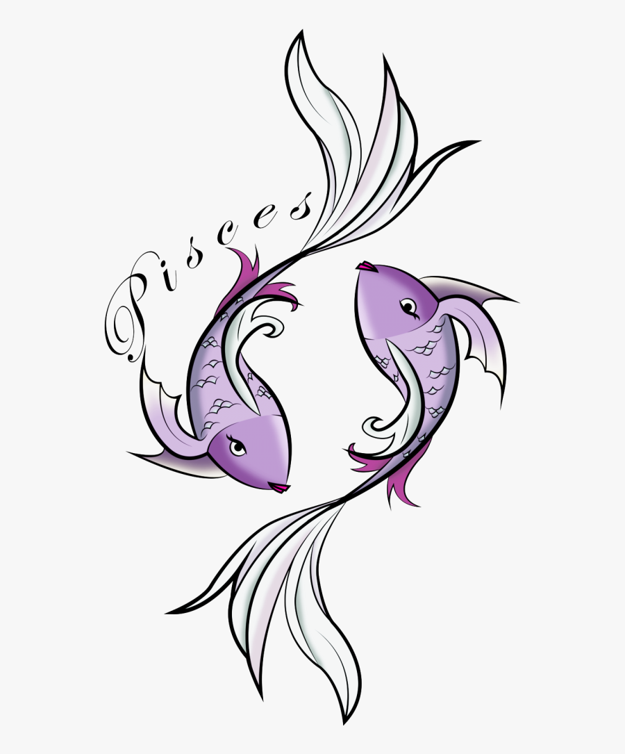 Pisces Png Transparent Images - Pisces Tattoo Designs For Female, Transparent Clipart