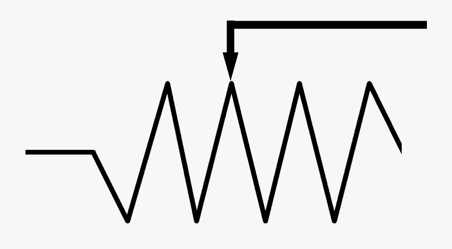 Large-size Fixed Resistor Symbol Clipart Best Component - Symbol Of Variable Resistance, Transparent Clipart