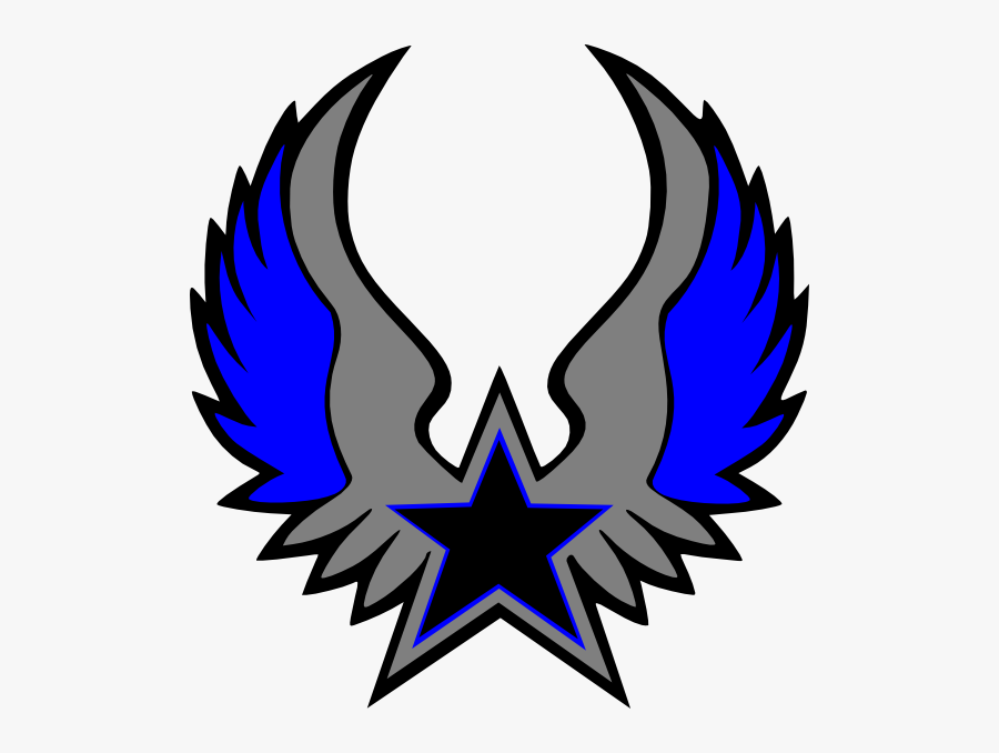 Blue Grey Star Emblem Svg Clip Arts - Logo Dream League Soccer Stars, Transparent Clipart