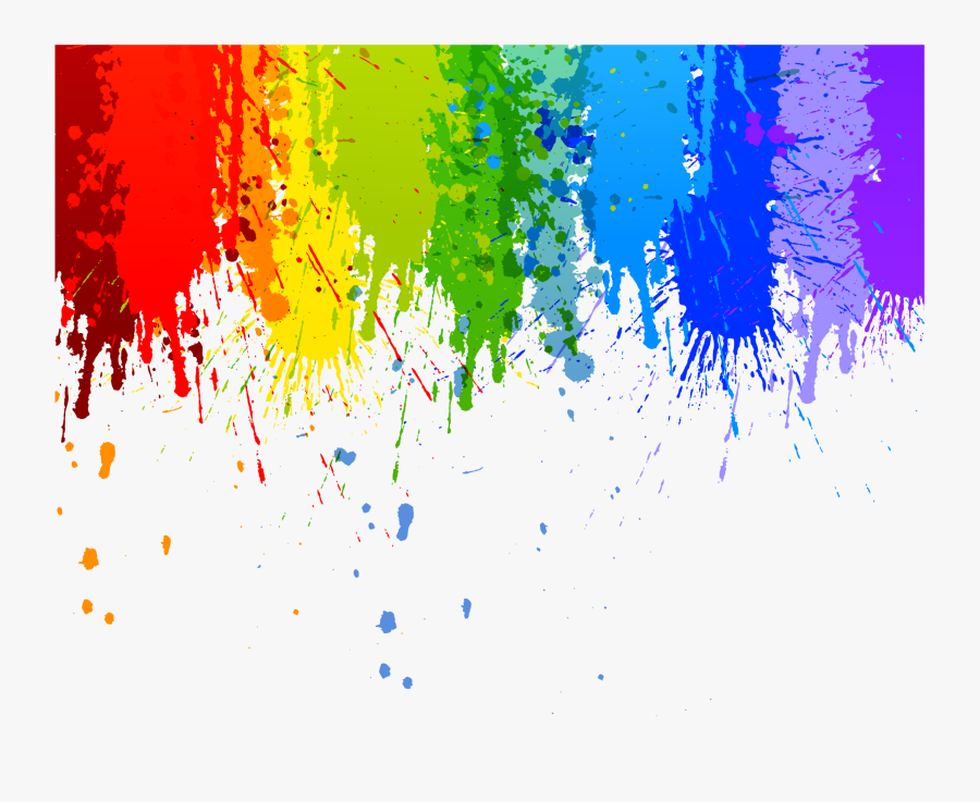 Transparent Color Paint Rainbow Paint Splatter Png Free Transparent Clipart Clipartkey