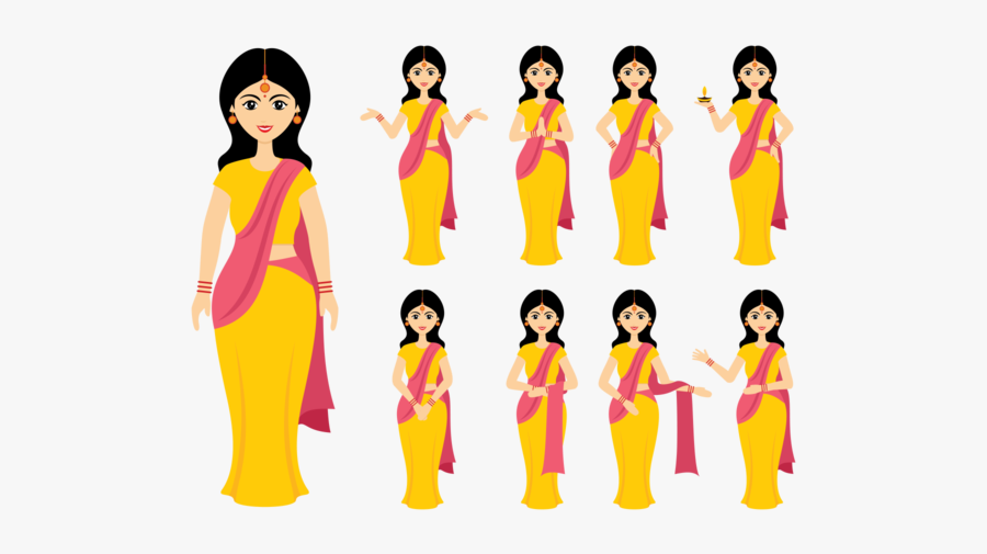 Indian Lady Png - Indian Lady Clipart Png, Transparent Clipart