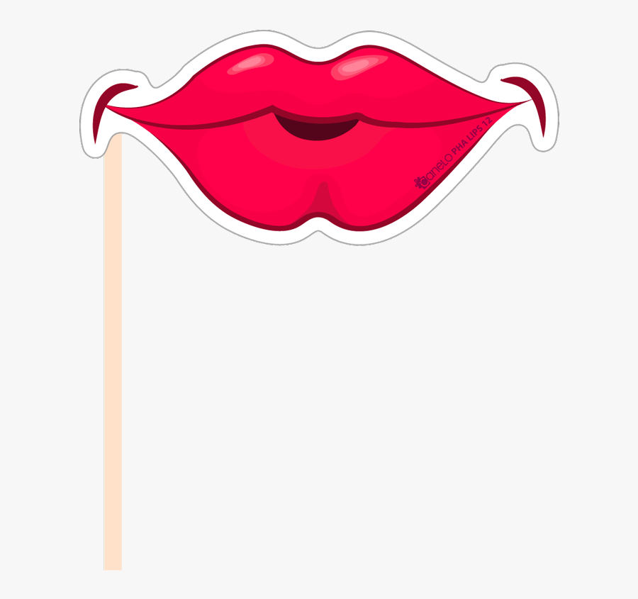 Clipart Mouth Photo Booth Lip - Props For Photo Booth Lips, Transparent Clipart