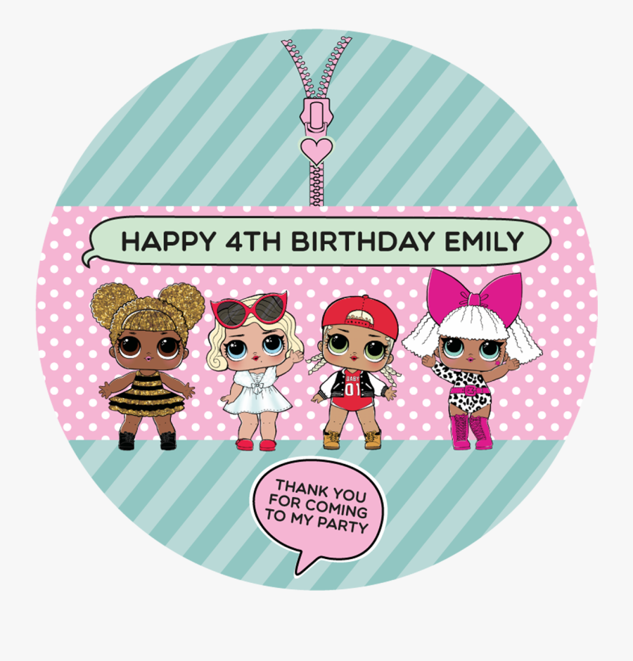 Lol Surprise Sticker Birthday , Free Transparent Clipart - ClipartKey