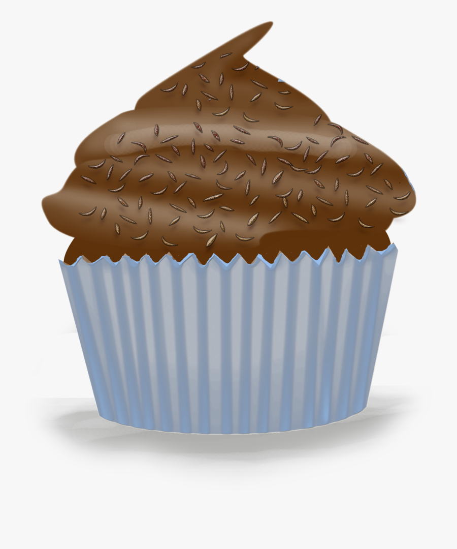 Cupcake Clipart Donut - Chocolate, Transparent Clipart