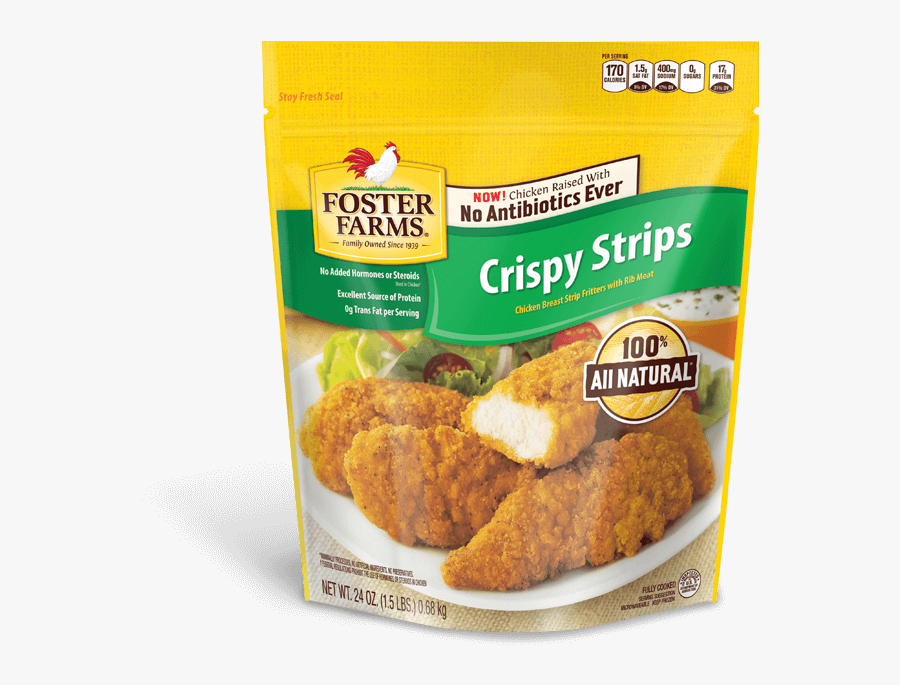 Crispy Strips - Foster Farms Chicken Strips, Transparent Clipart