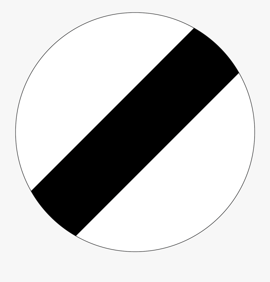 New Zealand Road Sign R1-2 - National Speed Limit Sign, Transparent Clipart