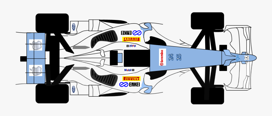 Not The Most Complicated Car - Racing Car Birds Eye View, Transparent Clipart