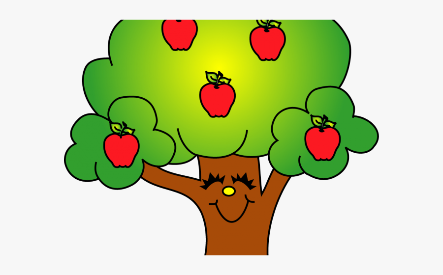 Field Clipart Apple - Cute Cartoon Tree Clipart, Transparent Clipart