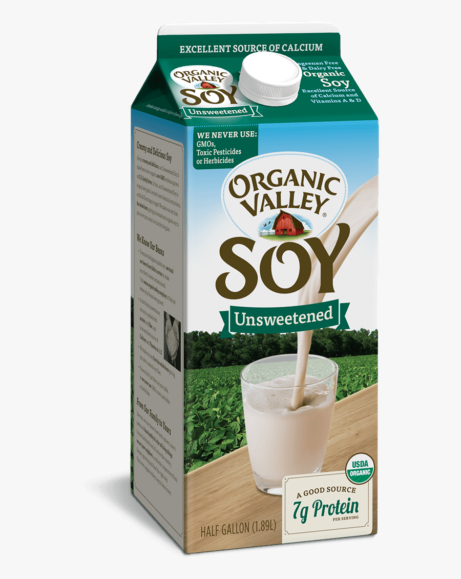 Soy Milk Png - Soy Milk Organic Unsweetened, Transparent Clipart